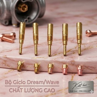 BÌNH XĂNG CON: 10 GICLO CHÍNH PHỤ DREAM/WAVE/CUB