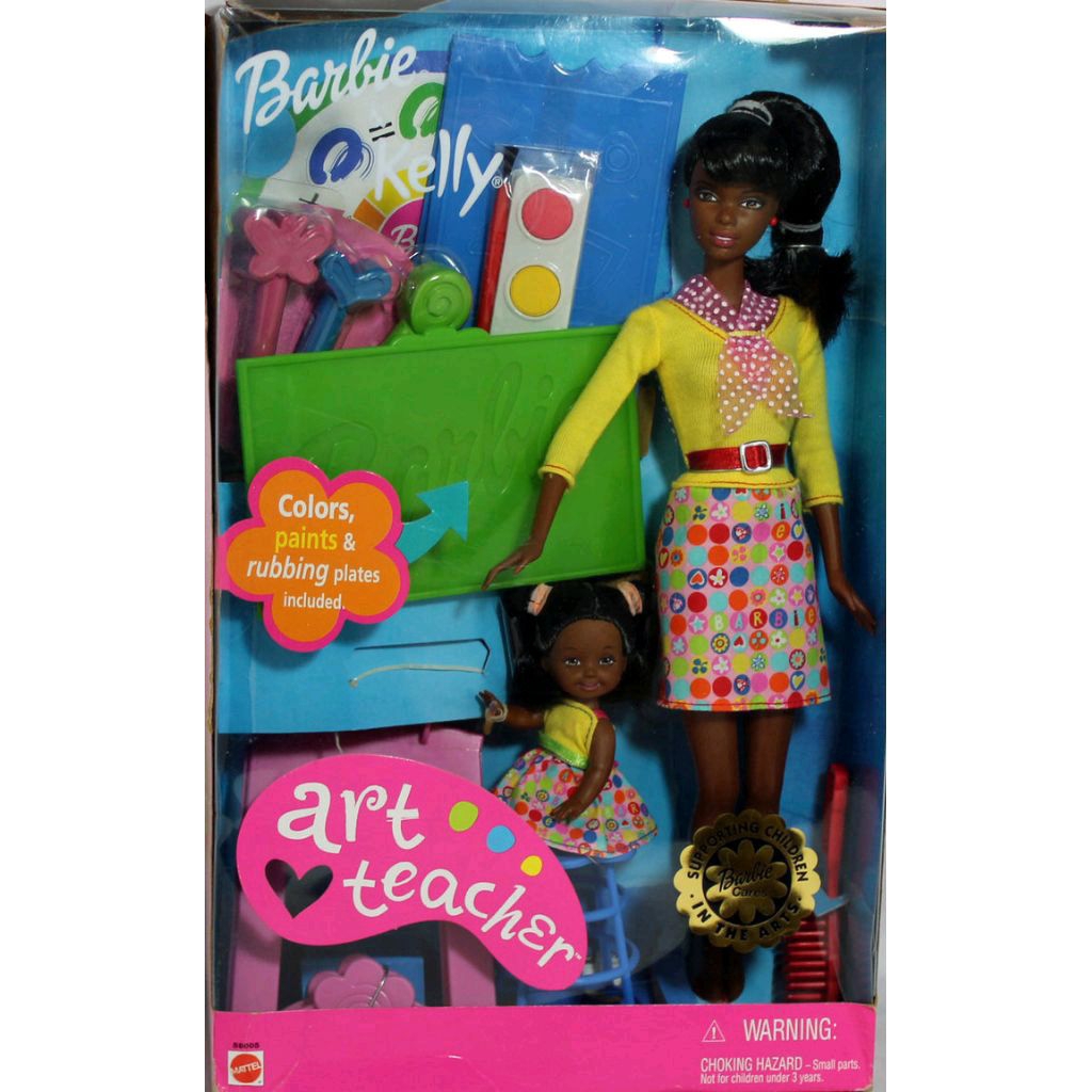 Búp bê BARBIE Art Teacher 2002 AA Christie || Chỉ có búp bê barbie và phụ kiện