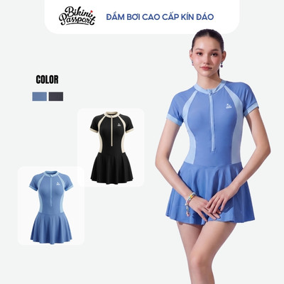 Đồ bơi một mảnh nữ kín đáo che dáng đi biển - Bikini Passport - BS545_NV