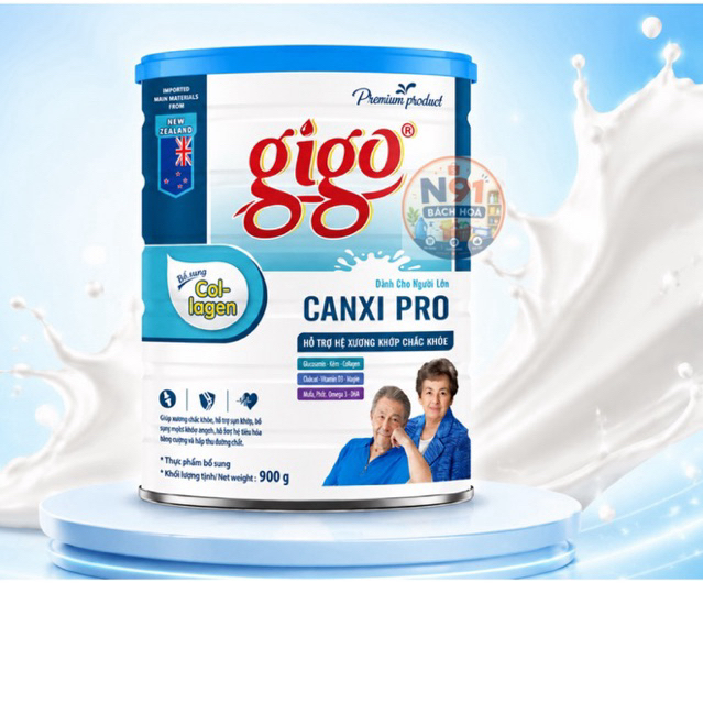 Sữa bột Gigo Canxi Pro người lớn (900g)