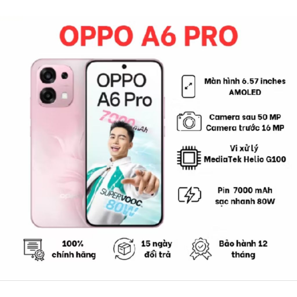 Điện Thoại Oppo A6 Pro 8GB/128GB - Hàng Chính Hãng