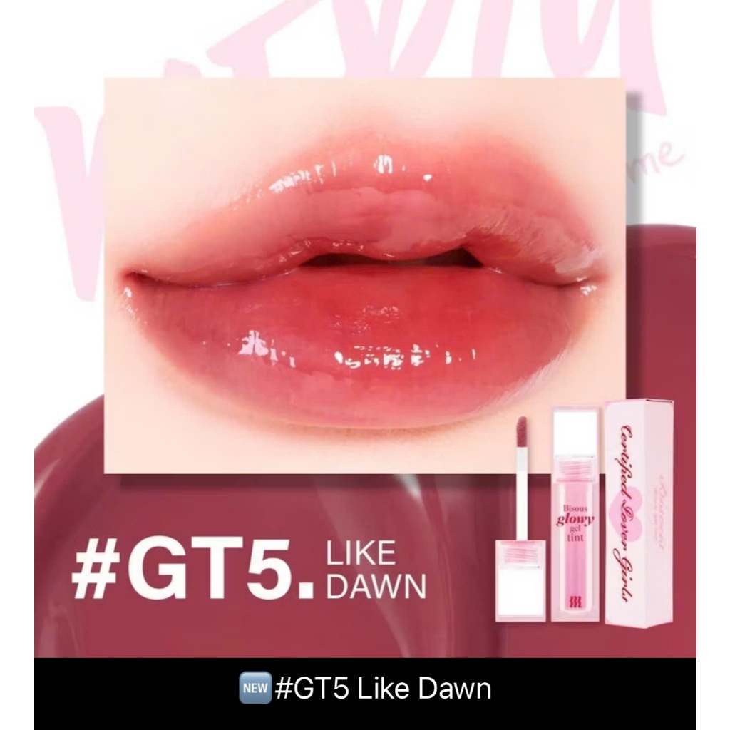 [HÀNG QUAY UNBOX, KHÔNG TEST LÊN MÔI] GT5 - ￼Son Bóng Pha Lê Căng Mọng, Bền Màu Merzy Bisous Glowy G