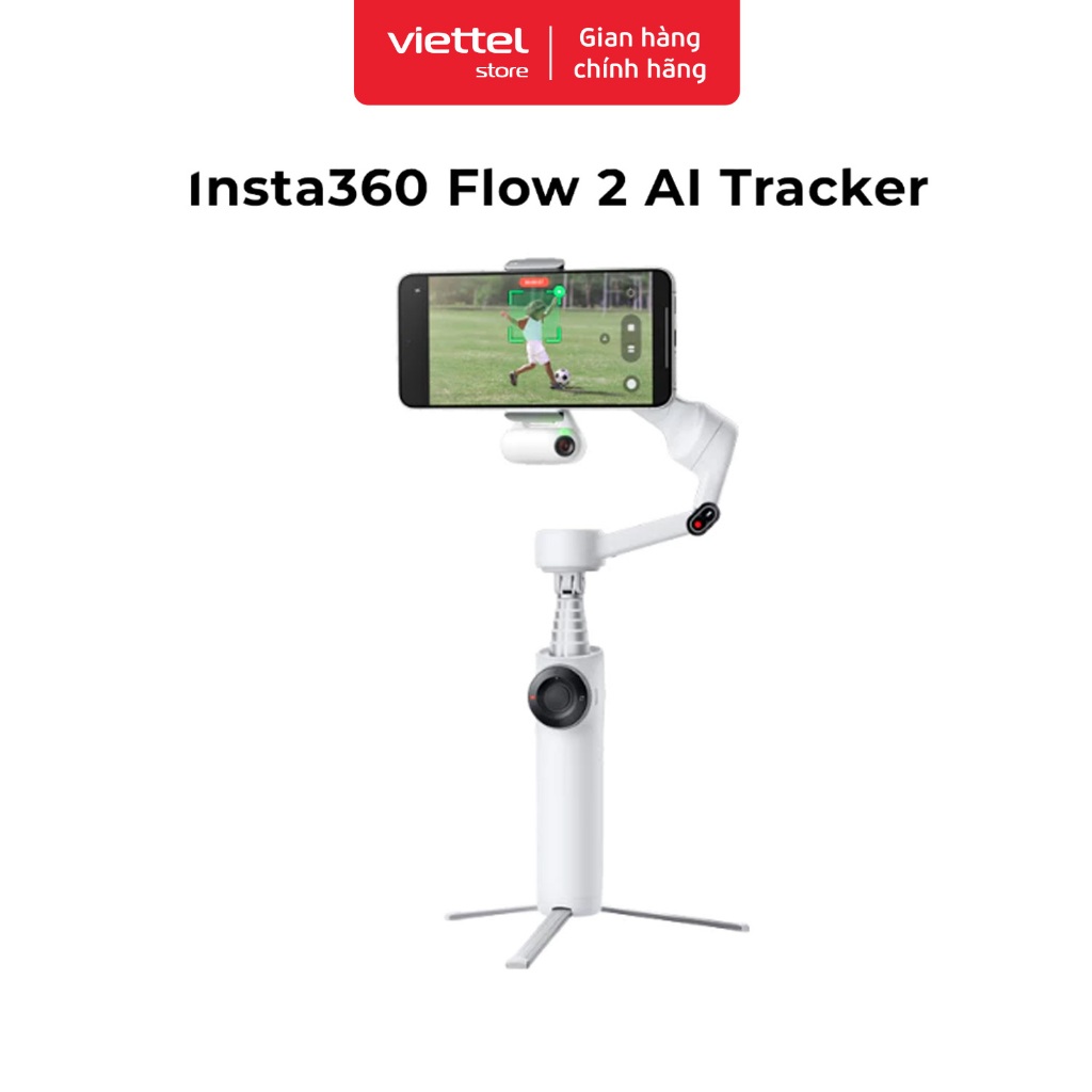 Gimbal Chống Rung Điện Thoại Insta360 Flow 2 AI Tracker | Chống Rung 3 Trục | Tự Động Nhận Diện | BigBuy360 - bigbuy360.vn