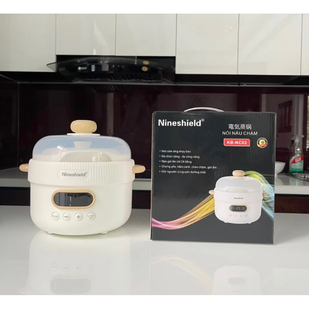 Nồi nấu chậm Nineshield KB-NC01, NC02 1L [CHÍNH HÃNG] 200W màu ngẫu nhiên