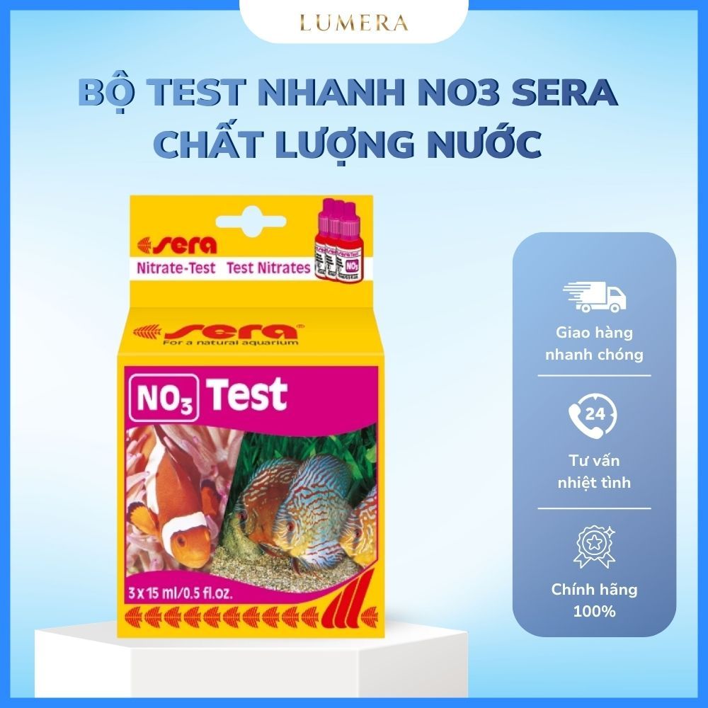 [Lumera Aquarium] Sera NO3 Test Kiểm Tra Hàm Lượng Nitrate NO3 Trong Nước Bể Cá Thủy Sinh