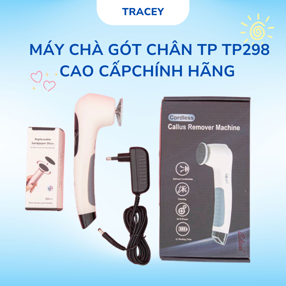 Máy chà gót chân cầm tay Ibeliver TP298 hàng chính hãng cao cấp - Tracey nails