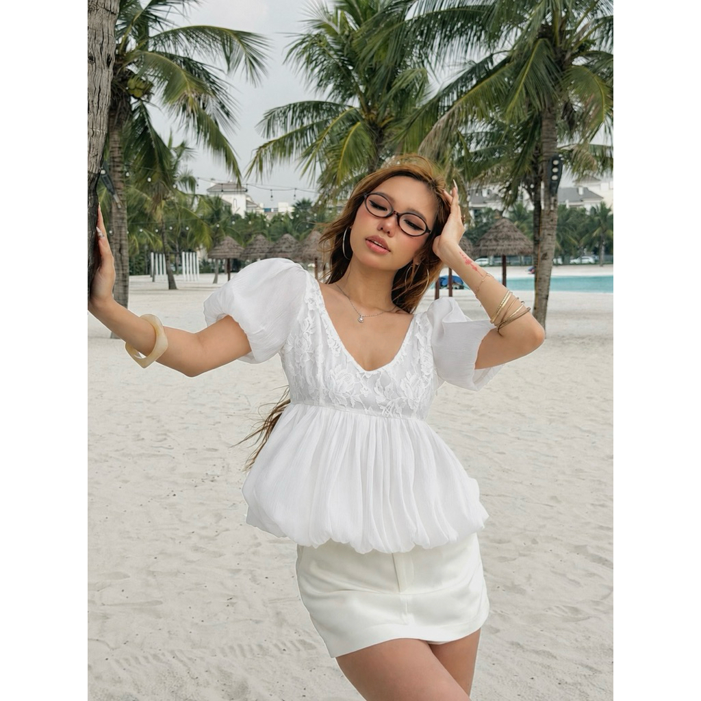 Sugar Crush - Áo ren babydoll tay phồng - Daicy Top