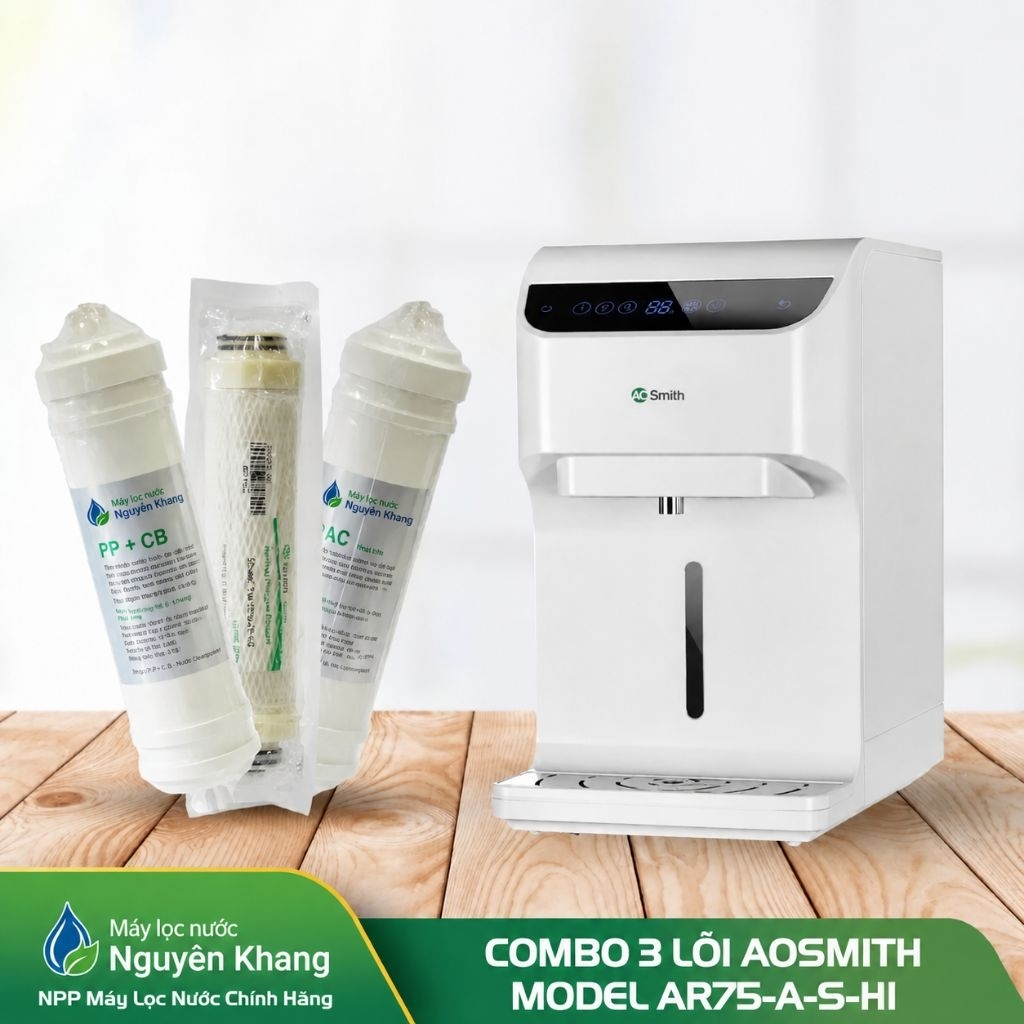 Combo 3 Lõi Lọc Nước AO Smith AR75-A-S-H1