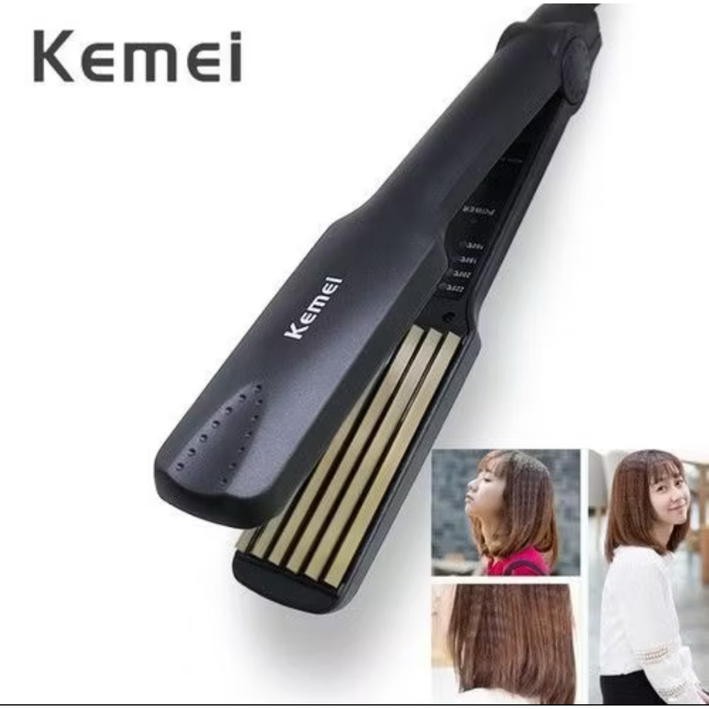 [ CHÍNH HÃNG] máy dập phồng chân tóc kemei