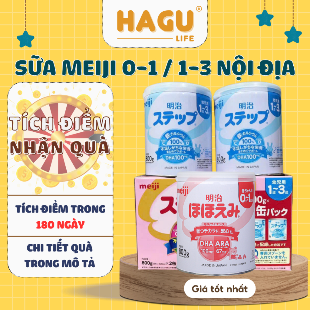 Meiji - Sữa Meiji Nội địa Nhật, sản phẩm dinh dưỡng sữa Meiji công thức cho trẻ