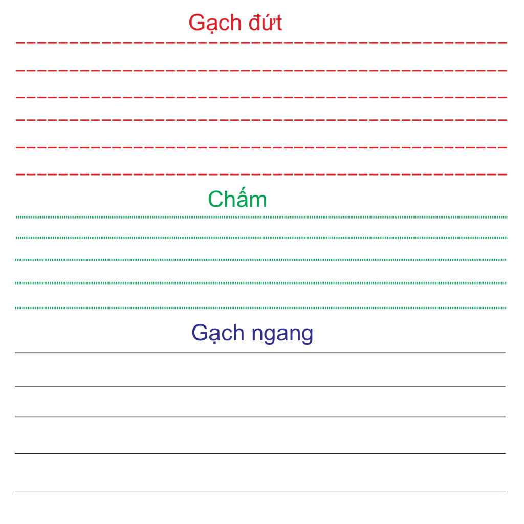Giấy A4 sẵn dòng kẻ 2 mặt - 100 tờ