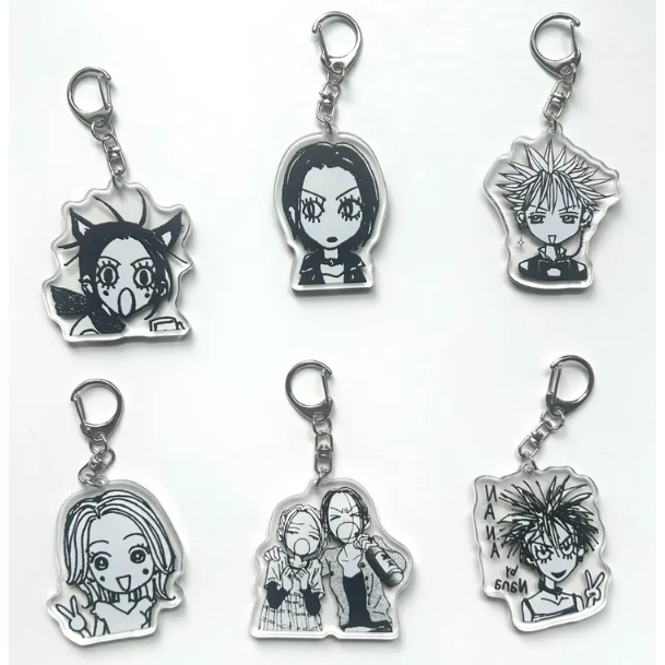 NANA Acrylic Keychain, NANA Double Side Keychain, Nana Osaki, Nobuo Terashima, Nana Komatsu, Takumi 