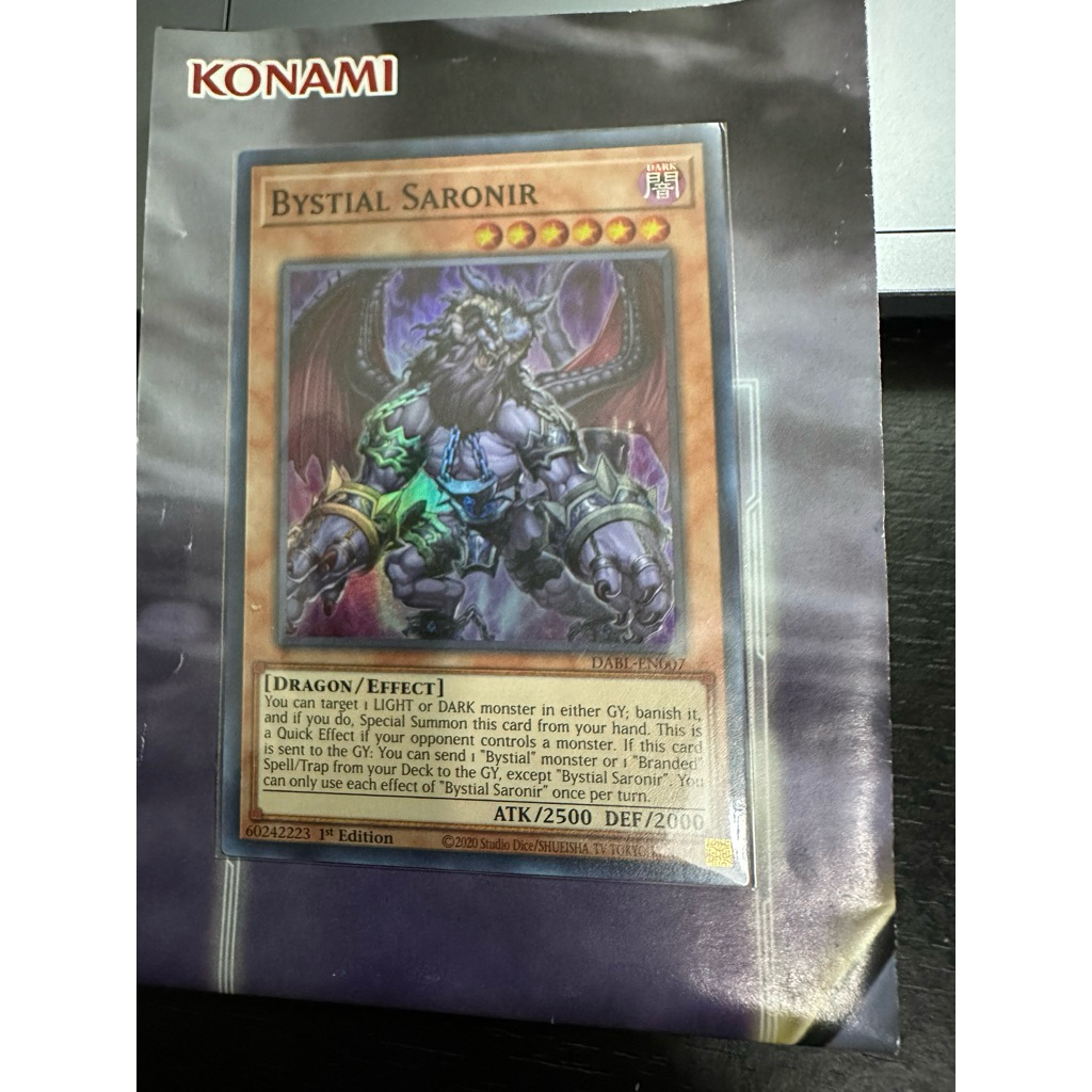 Thẻ bài Yugioh Bystial Saronir (Real Card)