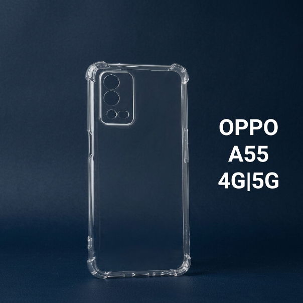 Ốp lưng Oppo A55 4G, A55 5G trơn trong suốt | Ốp điện thoại Oppo dẻo bảo vệ camera đt toàn diện