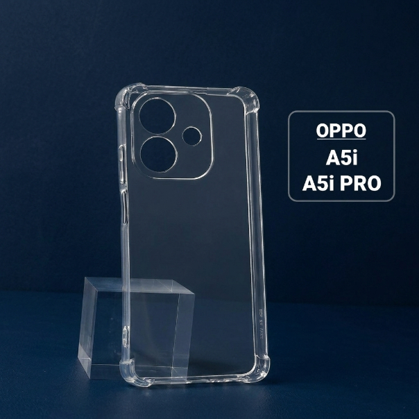 Ốp lưng Oppo A5i, A5i Pro  trơn trong suốt | Ốp điện thoại Oppo dẻo bảo vệ camera đt toàn diện