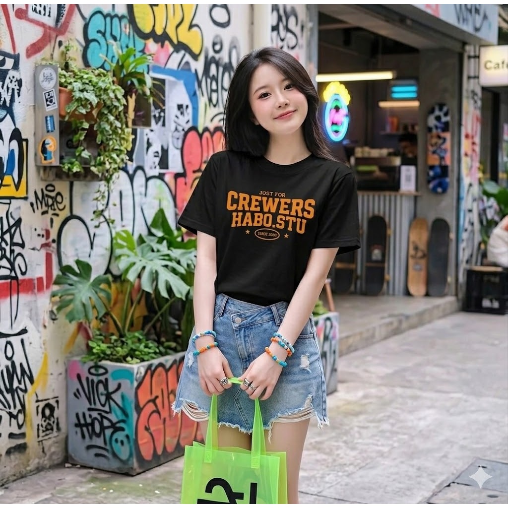 HABO STORE18 Áo Thun Babytee CREWERS HABO.STU Cotton 100% 250gsm Cổ Tròn Nữ Mềm Mại Co Giãn, Form Ôm Tôn Dáng | BigBuy360 - bigbuy360.vn