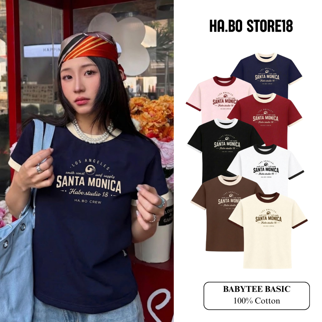 Áo thun Babytee Roller Premium Nhiều Màu Cotton 250gsm fit dáng đủ size và màu, ôm tôn dáng La_Belle_18