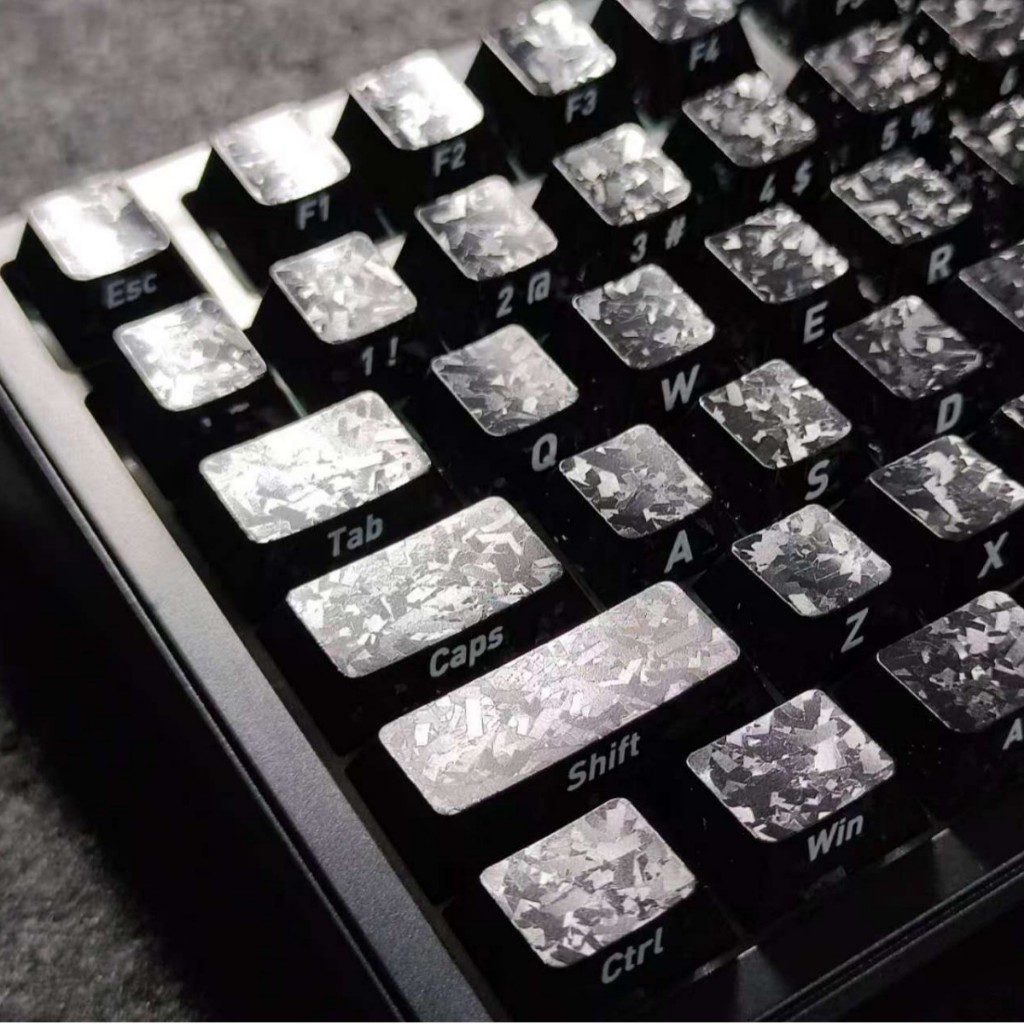 keycap Carbon đen có đèn nền, bố cục 132 phím, đầy đủ bộ, công tắc từ PBT có đèn nền | BigBuy360 - bigbuy360.vn