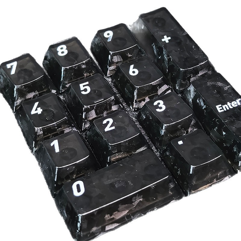keycap Carbon đen có đèn nền, bố cục 132 phím, đầy đủ bộ, công tắc từ PBT có đèn nền | BigBuy360 - bigbuy360.vn