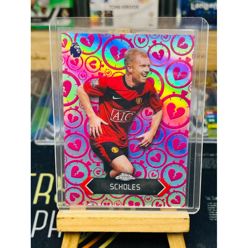 Thẻ bóng đá Paul Scholes Manchester United Stoppage Time Heartbreaker Topps EPL 2025/26