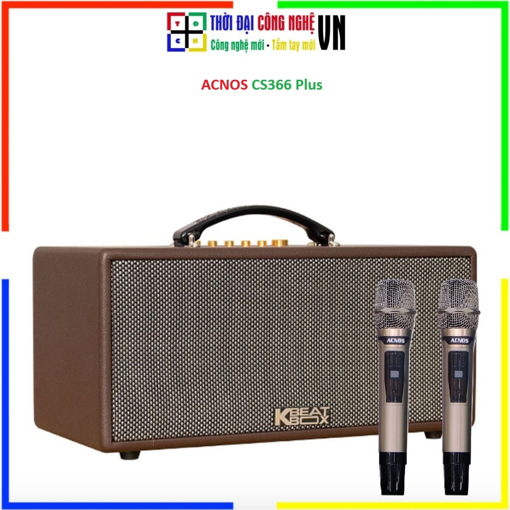 [CS366Plus] Loa Karaoke di động ACNOS CS366 Plus - Cam kết chính hãng trọn đời - Bảo hành 12 tháng, 