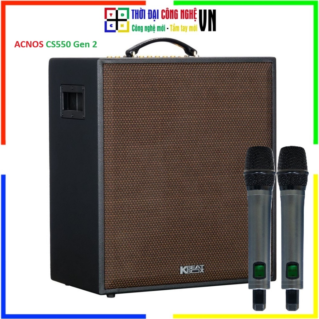 Loa Karaoke di động ACNOS CS550 Gen 2 - Cam kết chính hãng trọn đời - Bảo hành 12 tháng, 1 đổi 1 tro