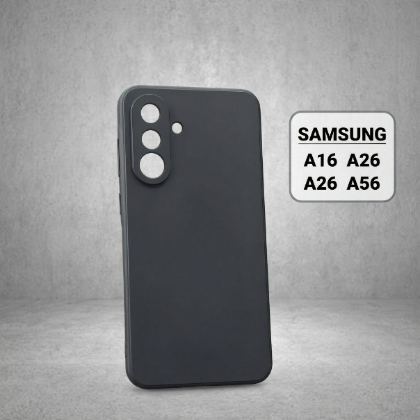 Ốp lưng Samsung A16, A26, A36, A56 5G trơn màu đen | Ốp điện thoại SS galaxy dẻo bảo vệ camera đt sá