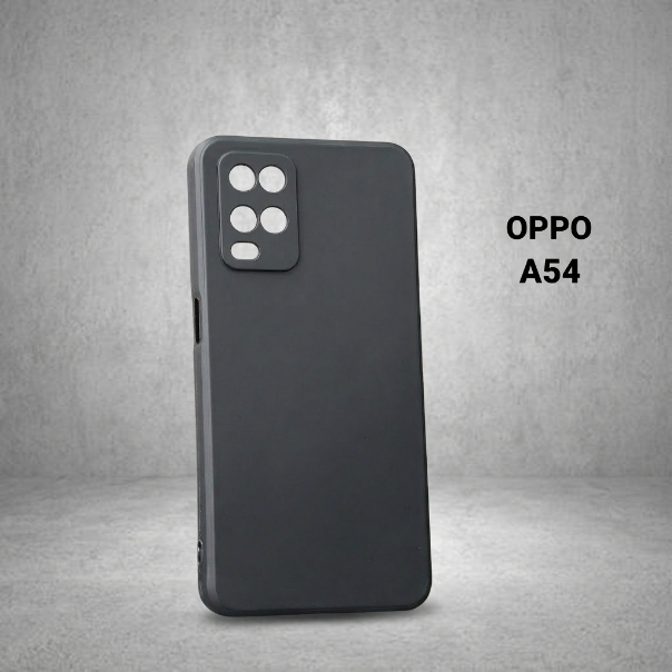 Ốp lưng Oppo A54 4G/5G trơn màu đen | Ốp điện thoại Oppo dẻo bảo vệ camera đt toàn diện