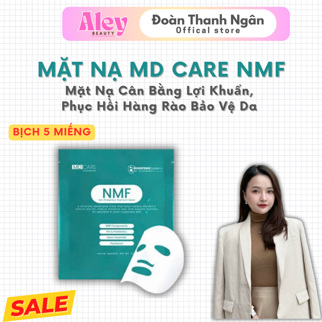 [ CHÍNH HÃNG ] Mặt nạ MD Care NMF Skin Protection Premium Mask (Bịch 5 miếng)