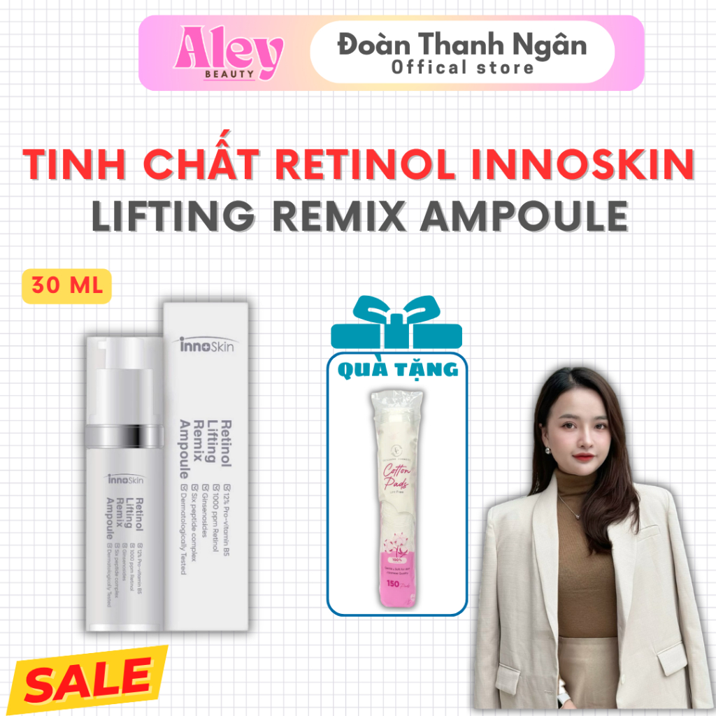 [ MẪU MỚI ] Tinh Chất Retinol Innoskin Lifting Remix Ampoule 30ml