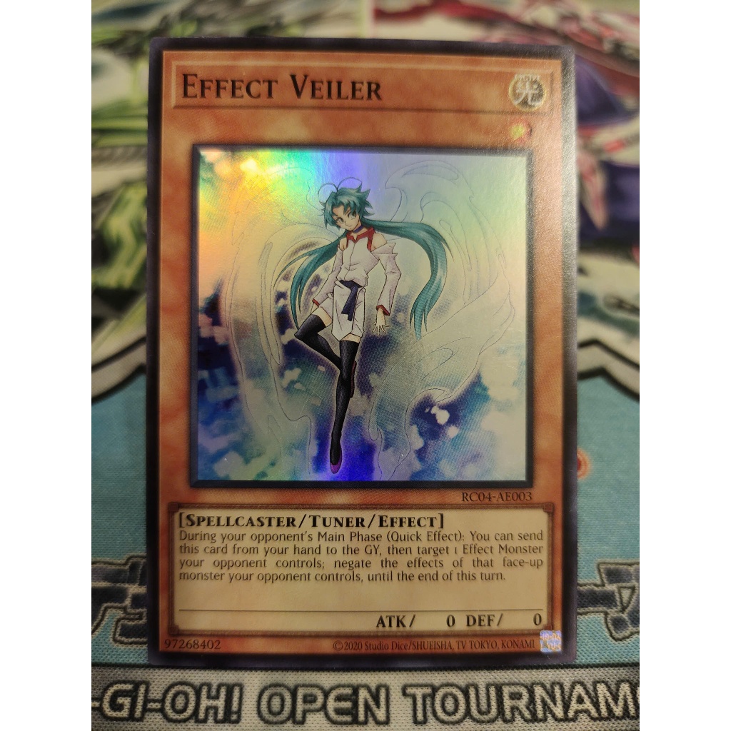 Thẻ bài Yugioh chính hãng - Effect Veiler - RC04-AE003 - Super Rare