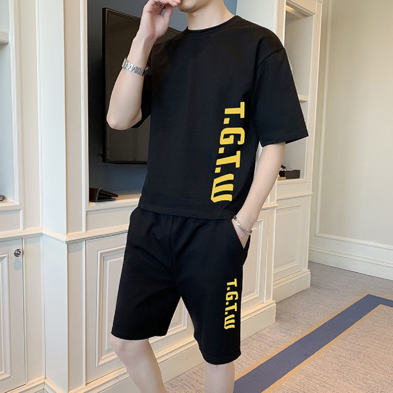 Bộ đồ nam K07 thun lạnh co giãn 4 chiều, set áo quần short mặc mát trẻ trung