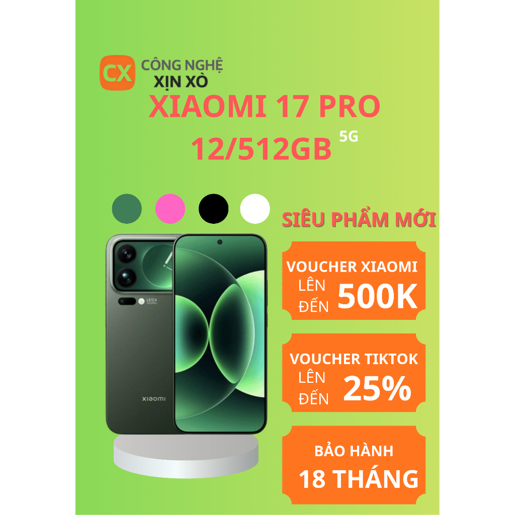 Xiaomi 17 Pro Max - Công Nghệ Xịn Xò - Hiệu Năng Flagship Mượt Mà, Camera Đỉnh Cao, Pin Trâu Sạc Siê