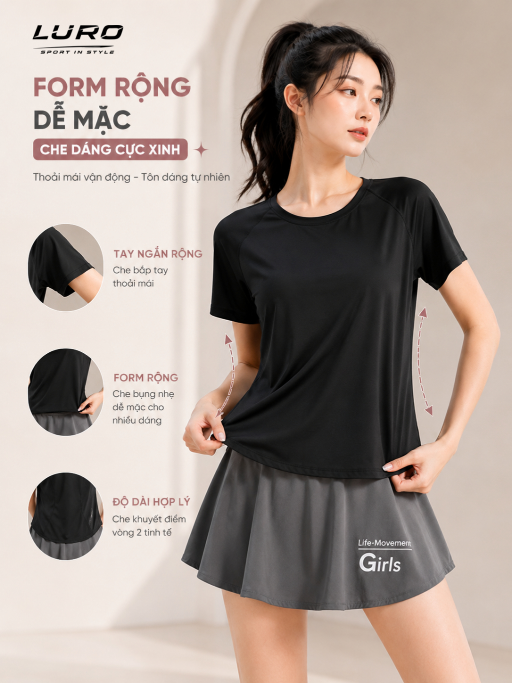V18N — Set váy thể thao nữ 2 lớp 3