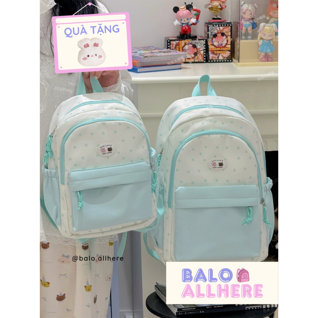 [ORDER] Balo Nữ Họa Tiết Ngôi Sao Dễ Thương BL600