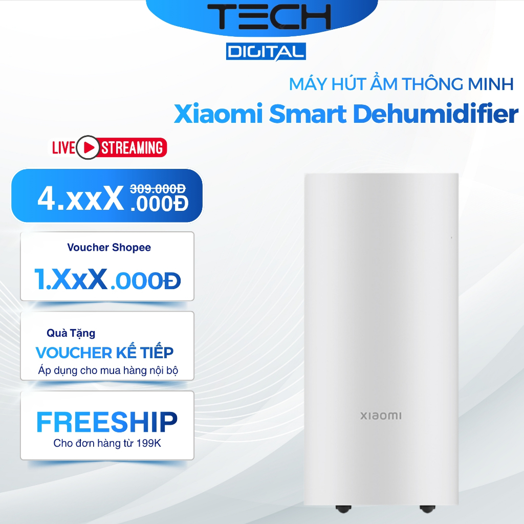 Máy Hút Ẩm (DEHUMIDIFIER) Xiaomi Smart Dehumidifier TH (BHR8121TH) - Chính Hãng
