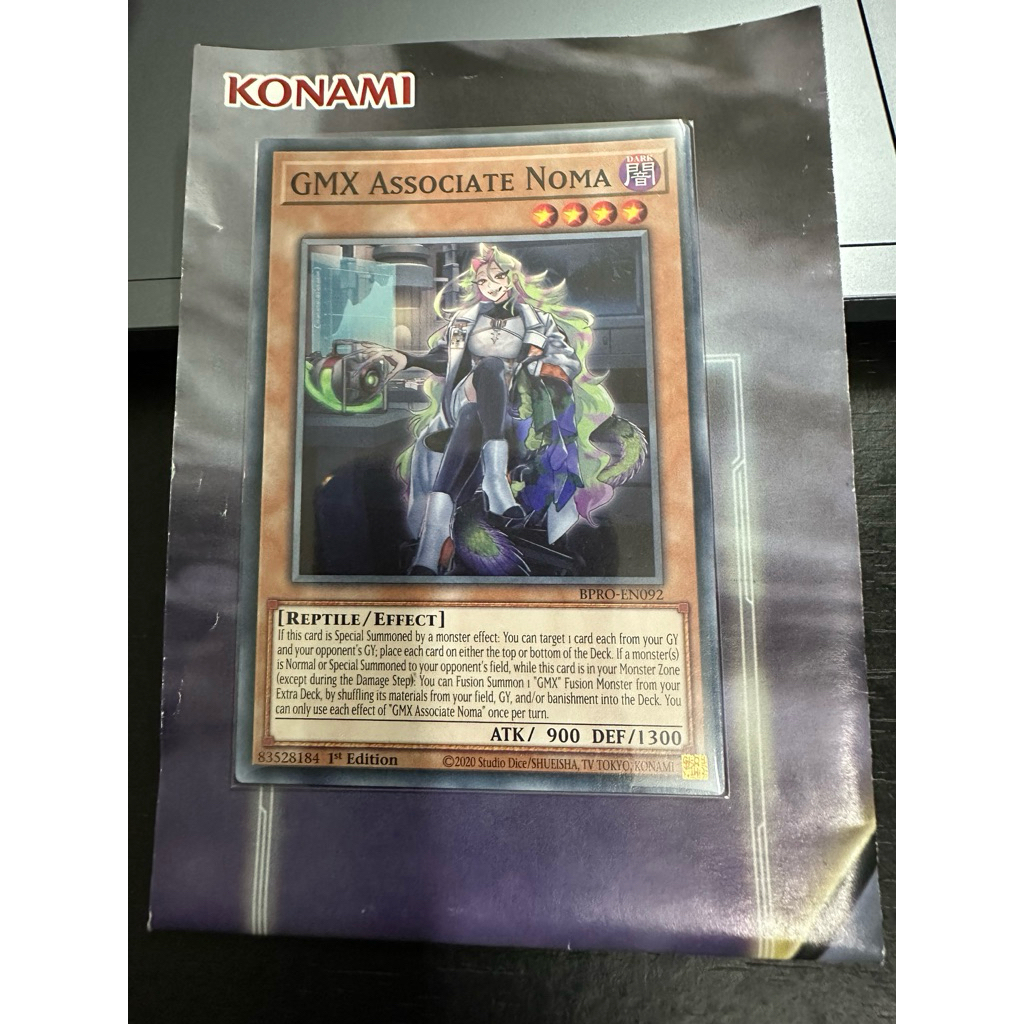 Thẻ bài Yugioh GMX Associate Noma (Real Card)