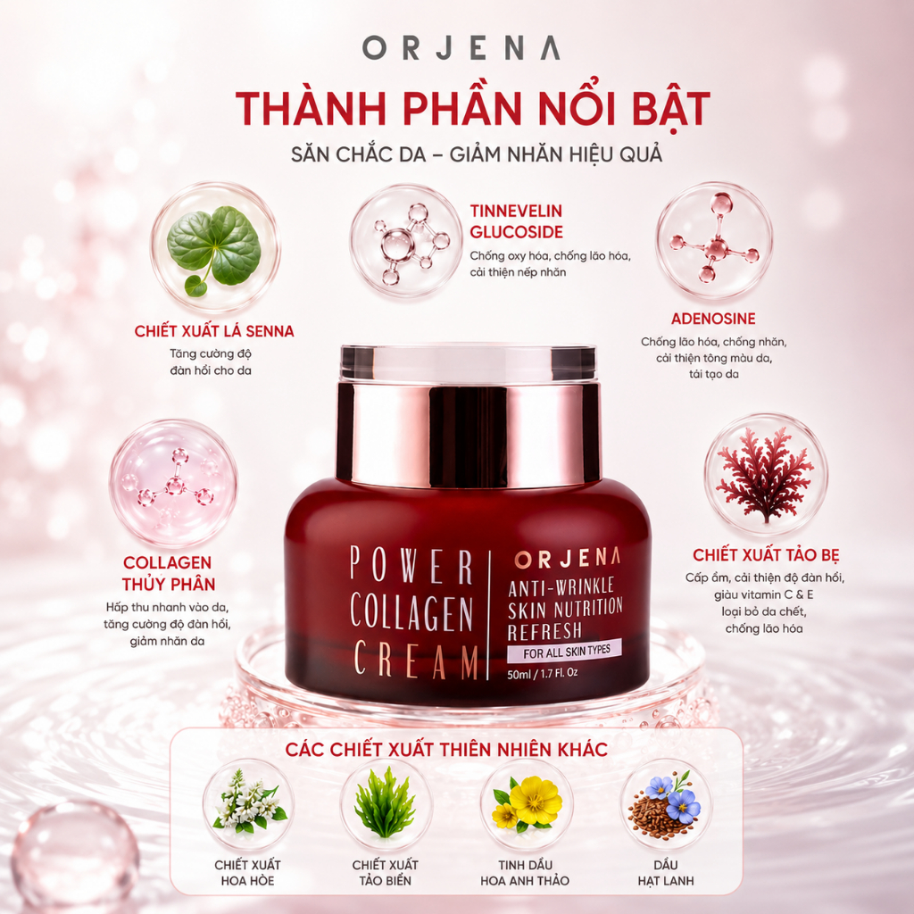 Kem dưỡng Orjena tinh chất Collagen săn chắc da 50ML