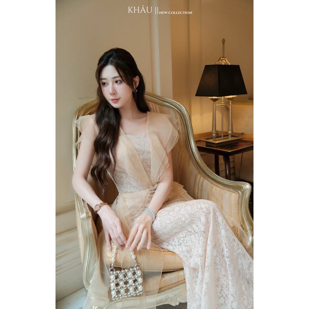 Đầm Ren Nude Khâu Design