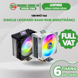 [SẢN PHẨM FULL VAT] Tản nhiệt khí Jungle Leopard K400 RGB (Đen/Trắng) - BẢO HÀNH CHÍNH HÃNG 06 THÁNG