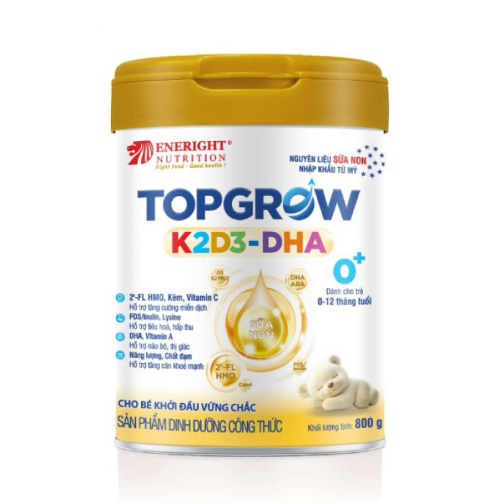 [Date Mới, Chính Hãng, Có Quà] Sữa Topgrow K2D3 -DHA Hỗ trợ bé phát triển chiều cao, trí não