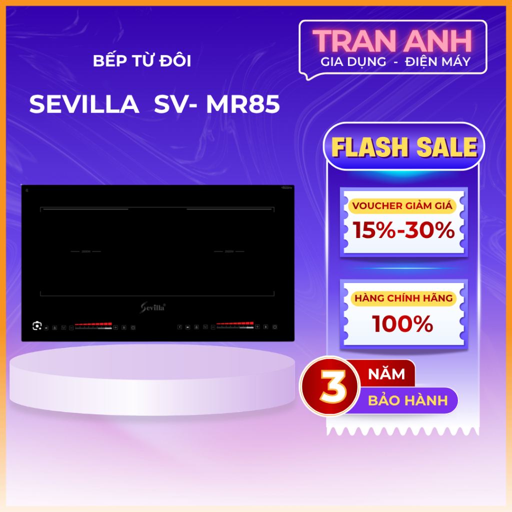 Bếp từ đôi Sevilla MR85 | MADE IN MALAYSIA  | BH 3 NĂM