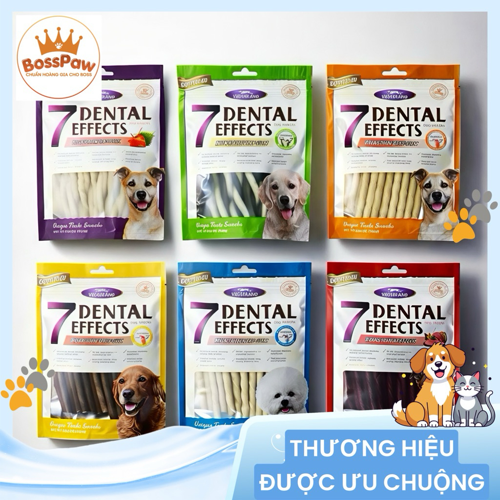 Xương Gặm Sạch Răng Thơm Miệng cho Chó 7 DENTAL EFFECTS 160G