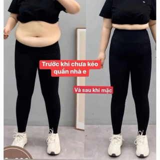 [ KN. BIGSIZE 60-140kg  quần legging siêu co giãn dài lưng cao qua rốn