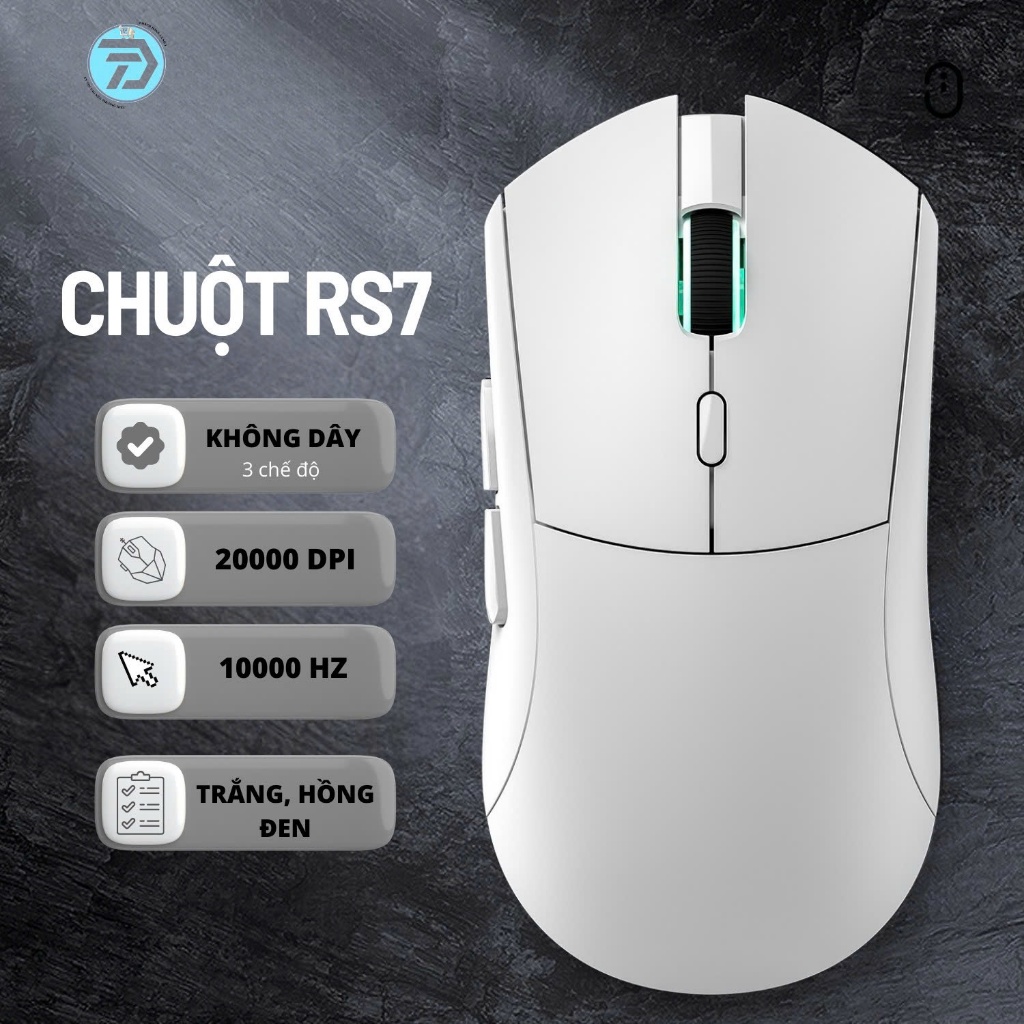 [Trần Đạt Computer] Chuột Gaming Không Dây Smailwolf RS7 - 3 Mode -20000 DPI - Chuyên Dụng Chơi Game