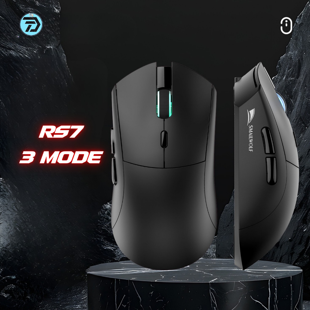[Trần Đạt Computer] Chuột Gaming Không Dây Smailwolf RS7 - 3 Mode -20000 DPI - Chuyên Dụng Chơi Game | BigBuy360 - bigbuy360.vn