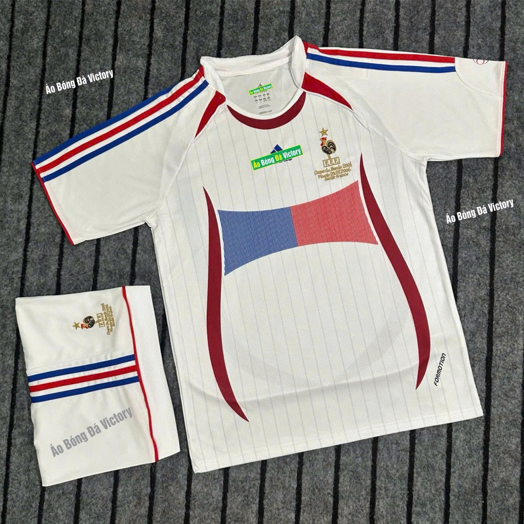 Bộ Quần Áo Bóng Đá Đội Tuyển Pháp 2006 - Vải Polyester Thái