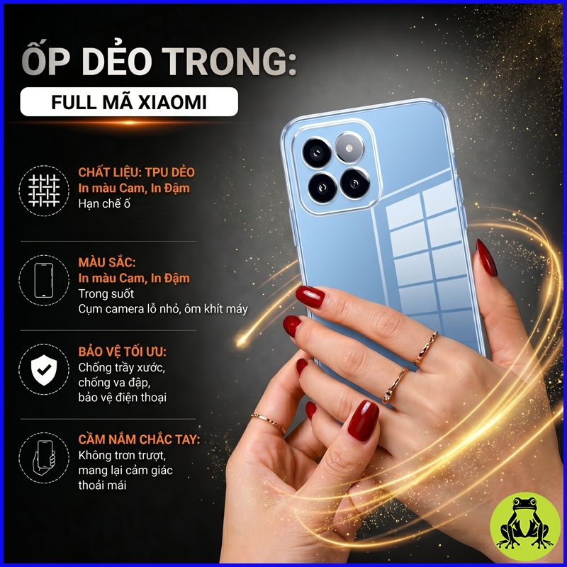 Ốp lưng dẻo trong suốt TPU Xiaomi Mi 12/ 12s/ 12x/ Mi 12Pro/ Mi 12 Ultra/ Mi 12s Pro ...  hạn chế ố