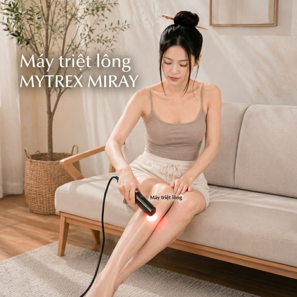 Máy Triệt Lông Mytrex Miray IPL DPL Chính Hãng Nhật Bản 23J Làm Trắng Da 2in1