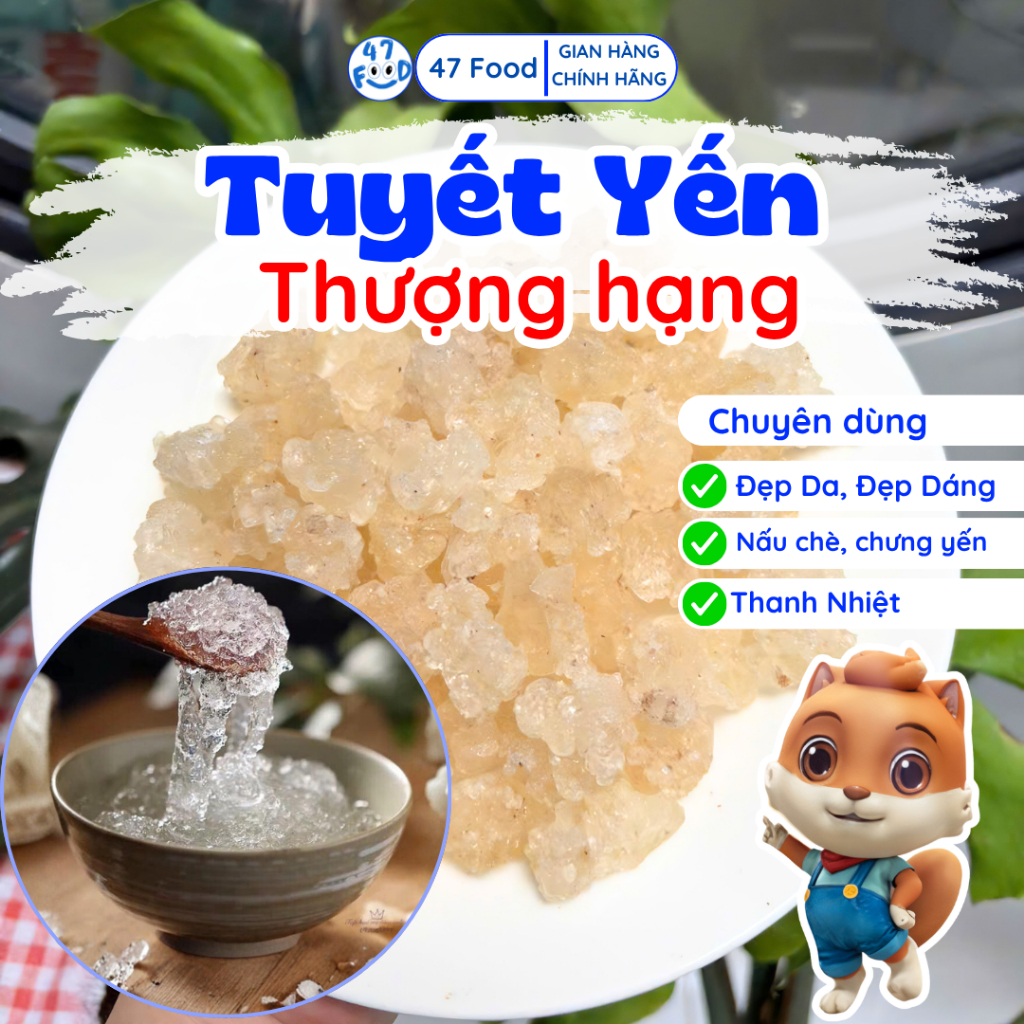 [ GIA SỈ] 500g Tuyết yến thượng hạng kéo sợi dai 47Food